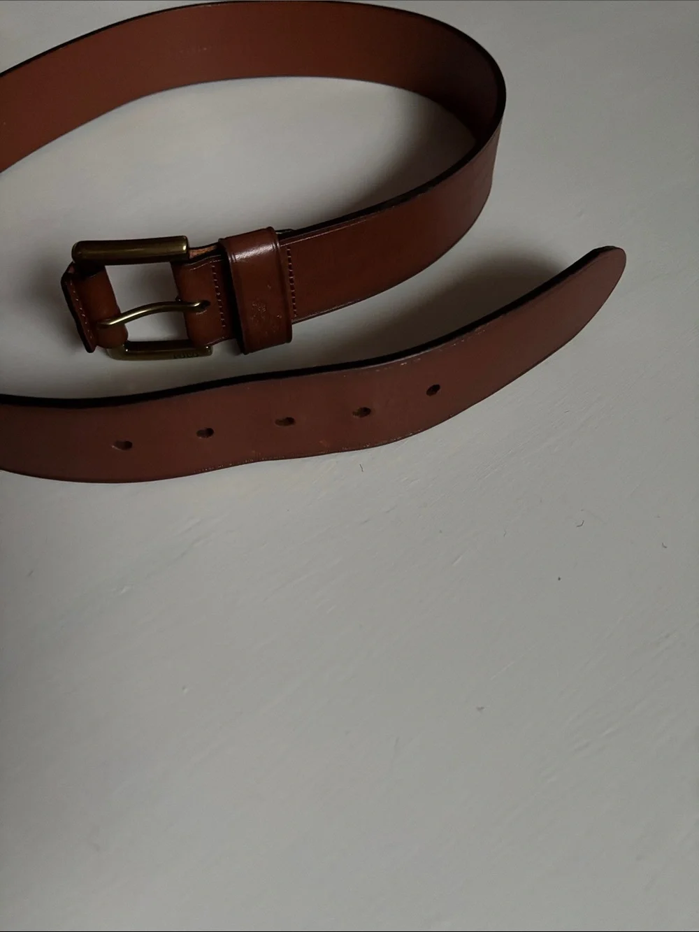Polo Ralph Lauren Signature Pony Leather Belt 34